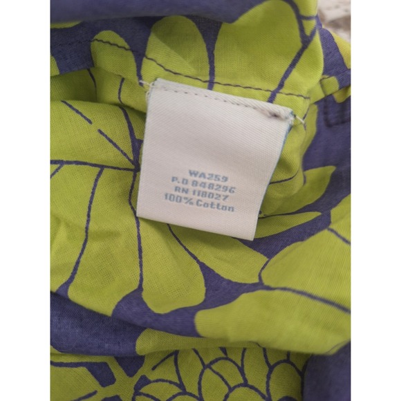 Boden Floral Tunic Midi Dress 3/4‎ Sleeve Size 6  Lime Green - Picture 5 of 7